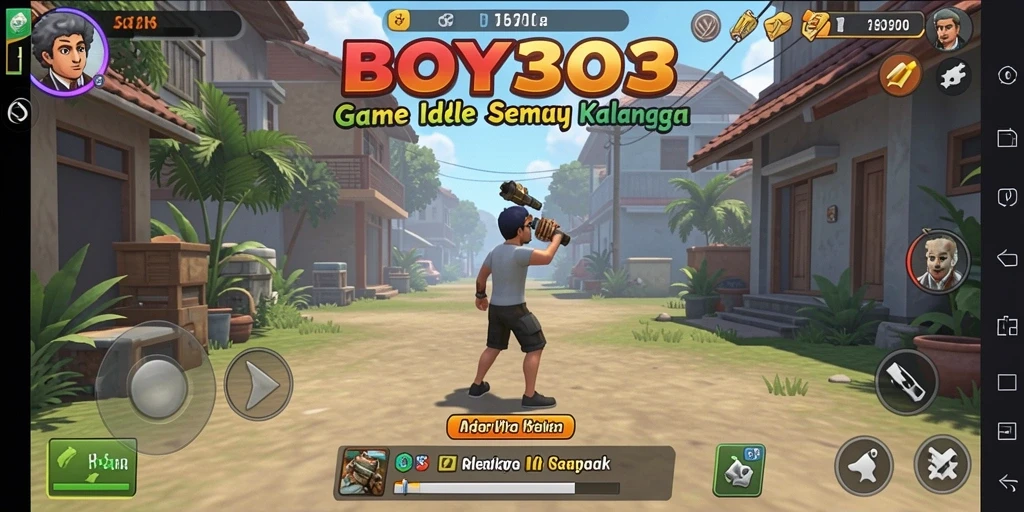 Tangkapan layar gameplay BOY303 yang menampilkan aksi seru di dunia Idle.