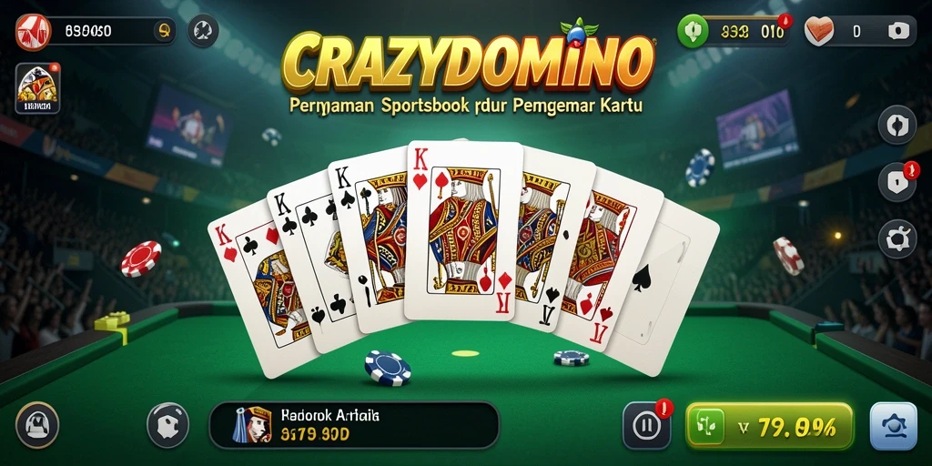 Tampilan gameplay menarik dalam CRAZYDOMINO yang menghadirkan pengalaman Sportsbook nyata.