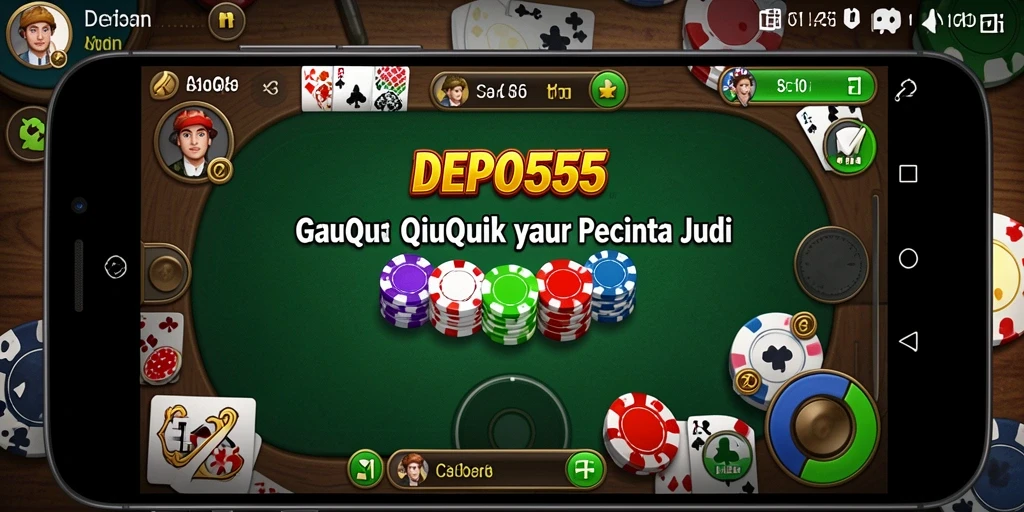 Tampilan gameplay seru dari DEPO555 saat bermain QiuQiu.