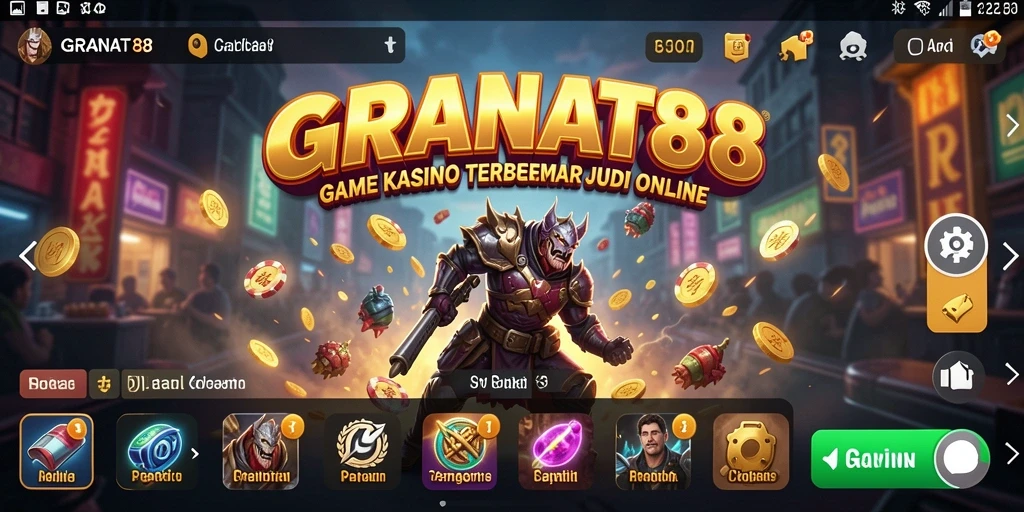 Tampilan gameplay menarik dari GRANAT88 dalam suasana Kasino.