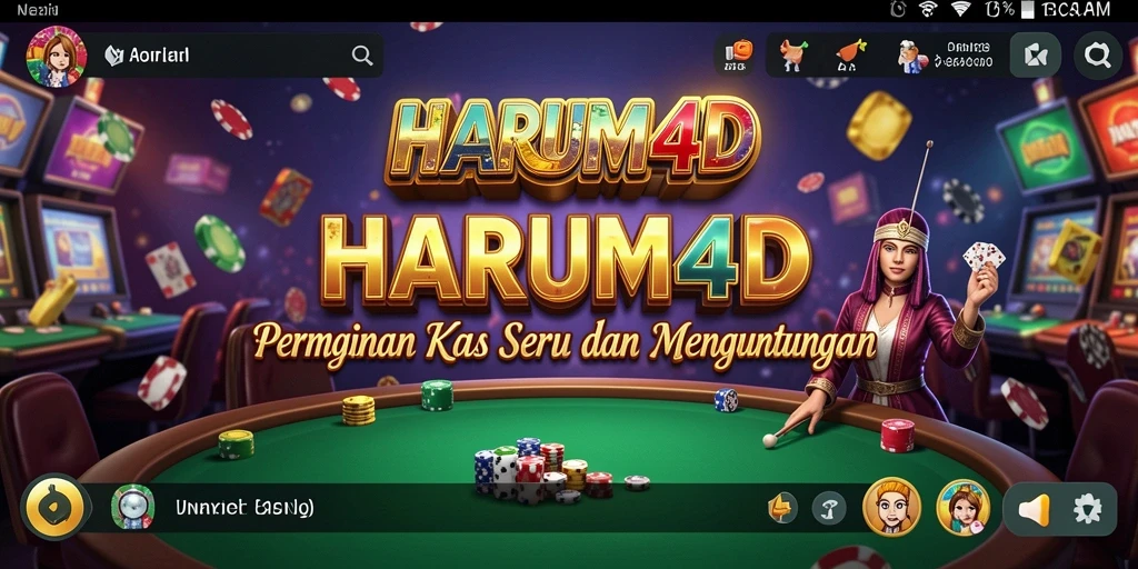 Tampilan screenshot game HARUM4D yang menampilkan aksi Kasino seru.