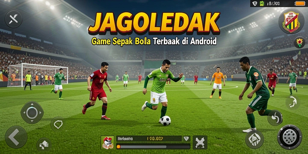 Screenshot gameplay JAGOLEDAK yang menampilkan aksi seru di lapangan.