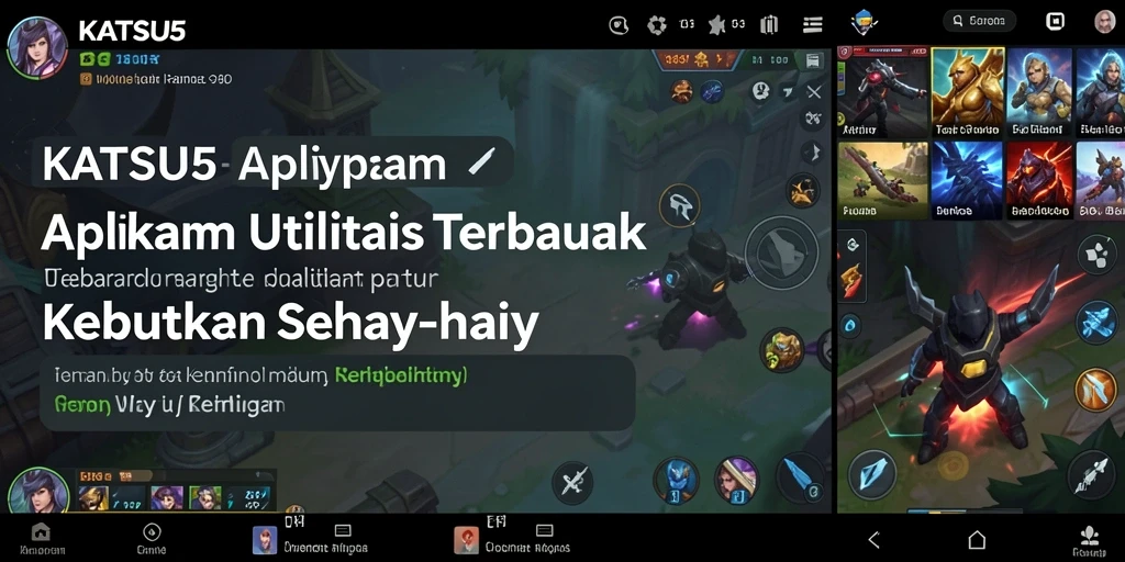 Tampilan utama KATSU5 yang intuitif dan menarik untuk pengguna.