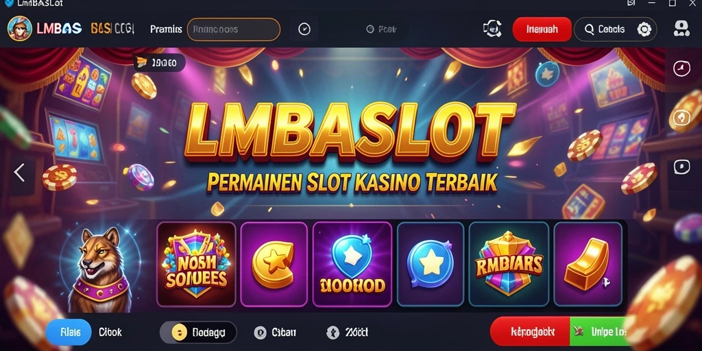 Screenshot LMBASLOT menunjukkan gameplay slot yang menarik dan penuh warna.