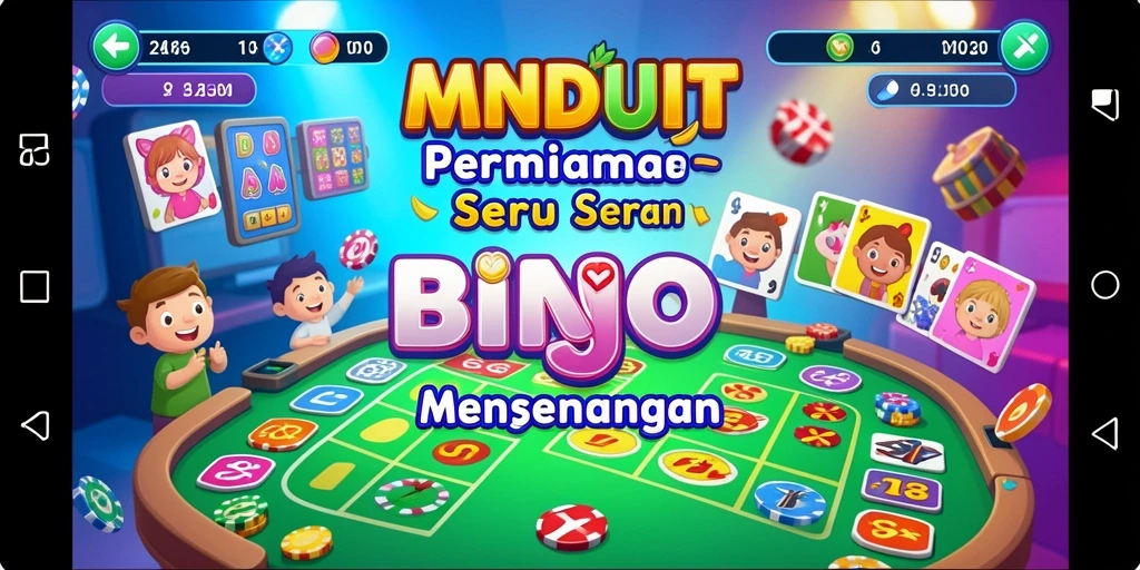 Screenshot gameplay MNDUIT menampilkan keseruan permainan Bingo.