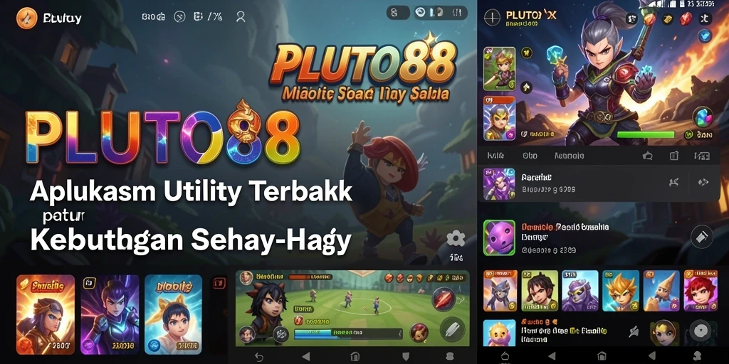 Tampilan antarmuka user-friendly PLUTO88 dengan fitur lengkap.