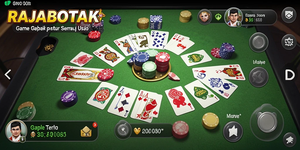 Tampilan gameplay seru dan interaktif dari RAJABOTAK.