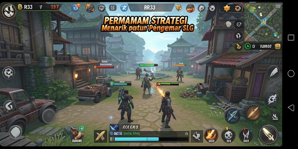 Tampilan gameplay menarik RR33 dalam genre SLG.