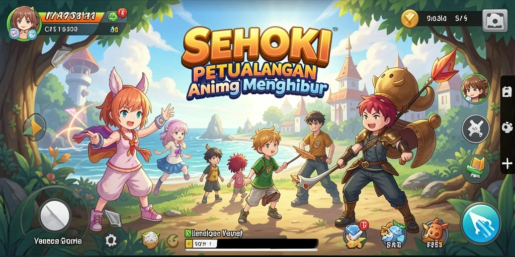 Menampilkan karakter anime dalam aksi seru di SEHOKI.