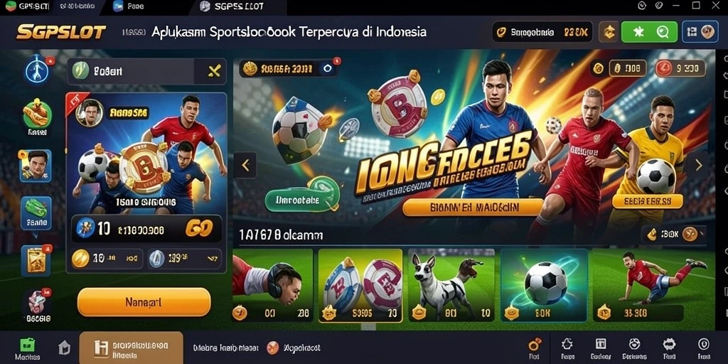 Tampilan gameplay menarik dari aplikasi SGPSLOT yang menampilkan berbagai opsi taruhan.
