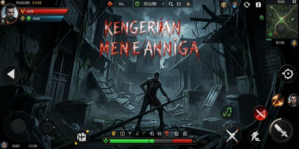 Screenshot dari gameplay menakutkan di SOJU88 dengan suasana mencekam.