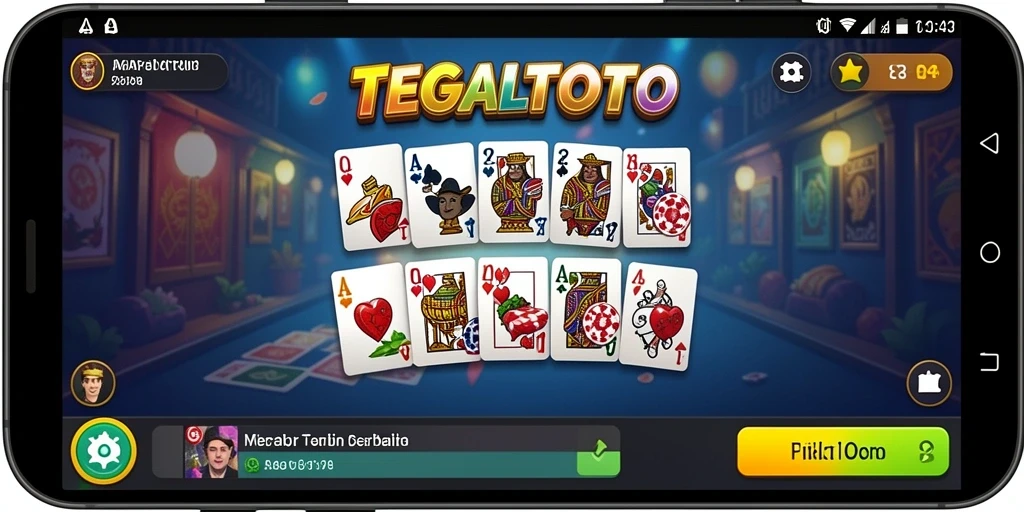 Screenshot menunjukkan gameplay menarik dari TEGALTOTO saat bermain Domino.