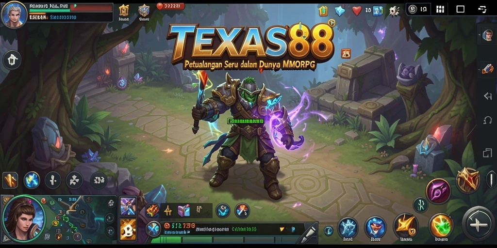 Tampilan gameplay TEXAS88 yang menakjubkan dan interaktif dalam dunia MMORPG.