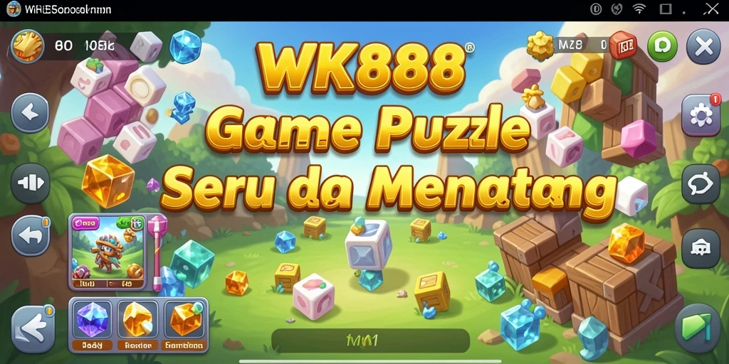 Tampilan gameplay seru dari WK888 dengan tantangan Puzzle menarik.